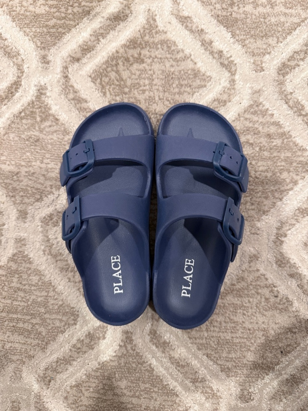 The Children’s Place Blue Double-Buckle Sandals/ Blue/ Size Little Kid 12